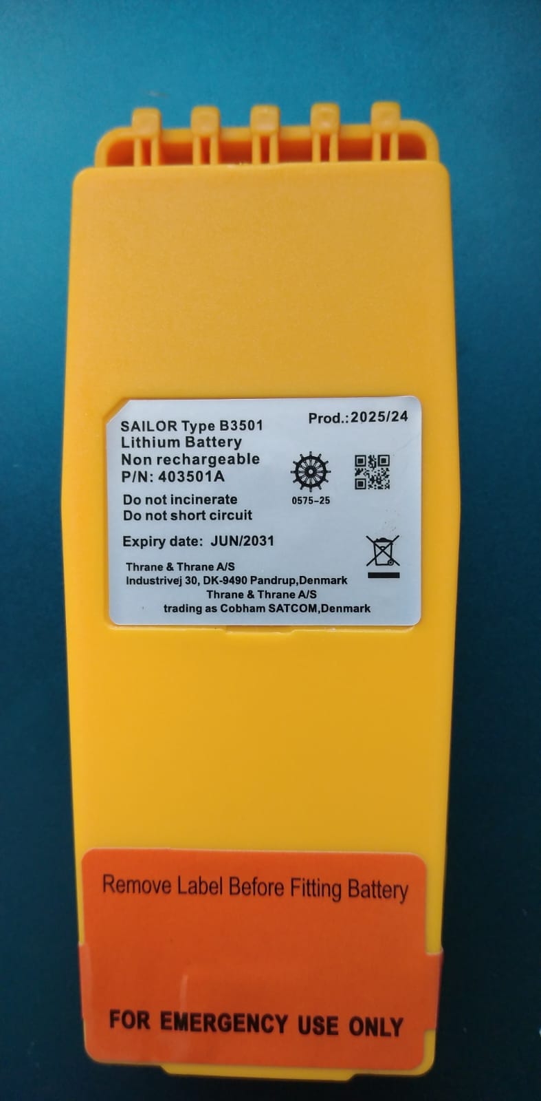 Аккумулятор Sailor B3501