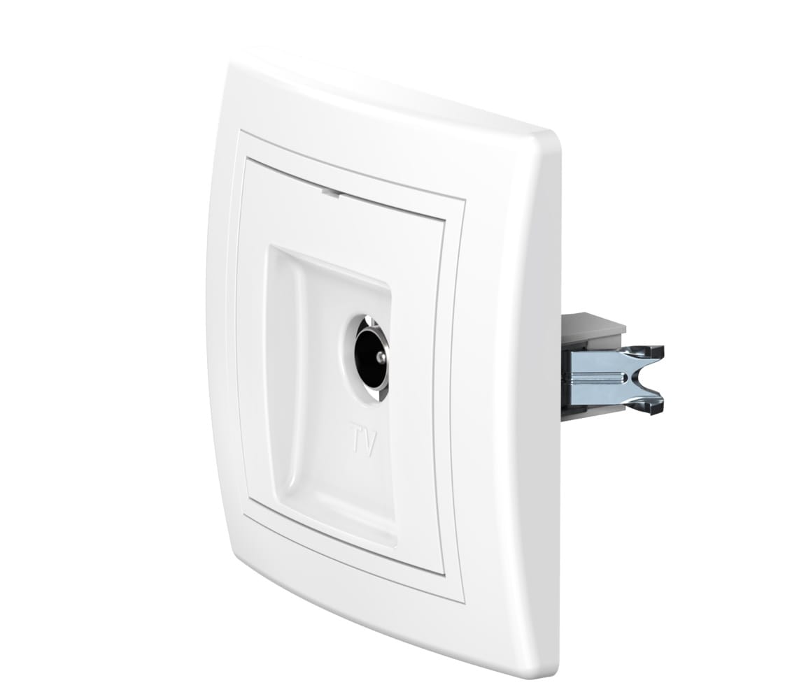 Розетка скрытой установки CADUCEUS ALING PRESTIGE антенная TV, одиночная