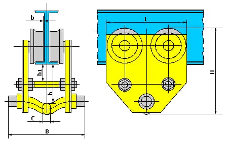 Таль цепная, 2 т, H подъема 2.5 м, расстояние между крюками 380 мм Matrix арт.519365 — фото 4