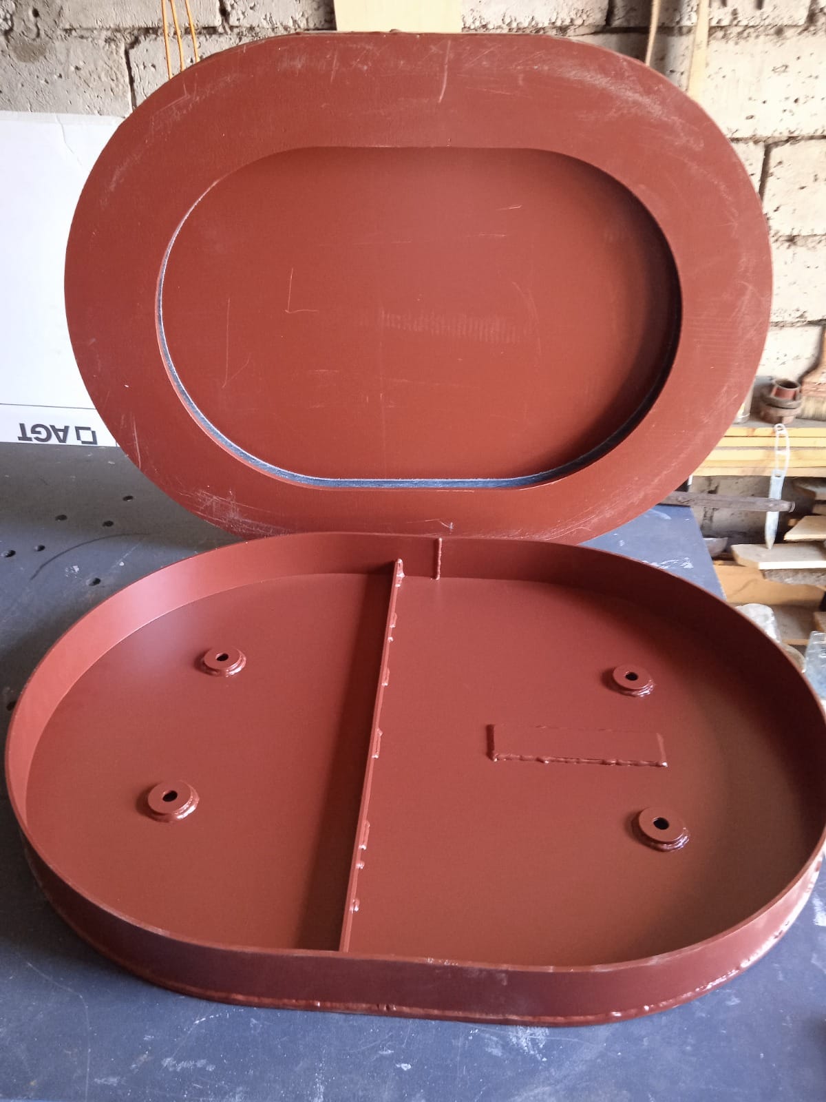 Горловины судовые Тип D (крышка горловины типа В,   потайной комингс,   верхняя крышка,   шпильки) — фото 7