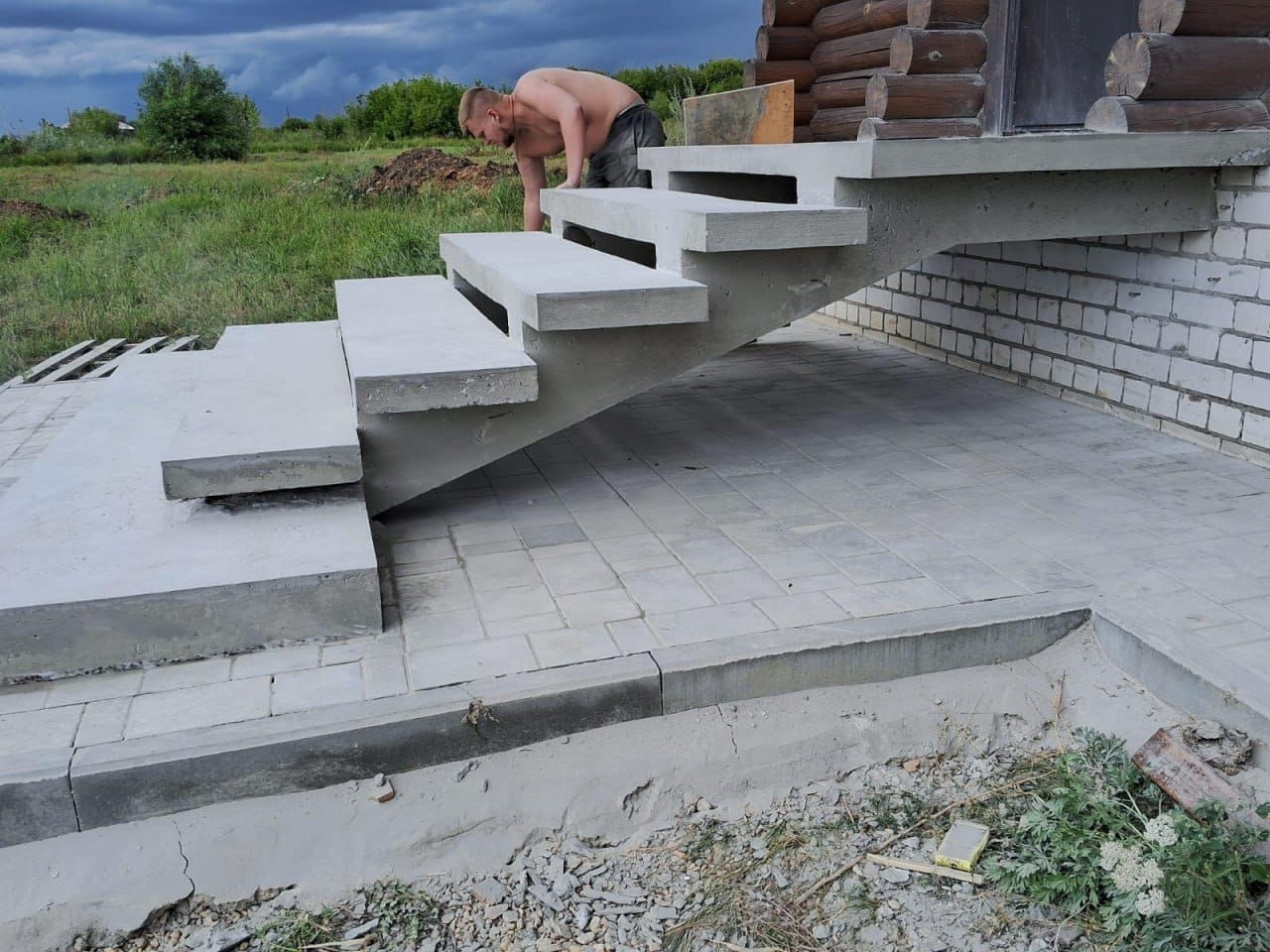 лестницы железобетонные монолитные заливка — фото 16