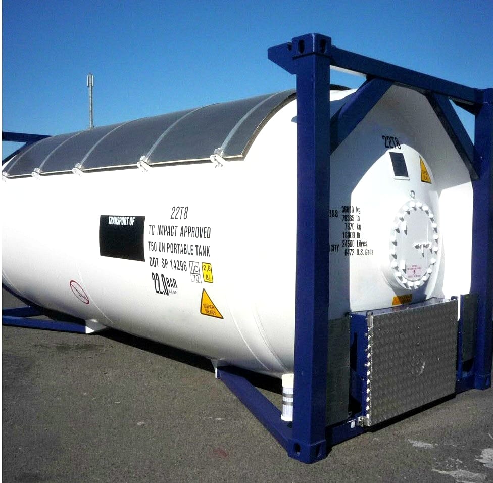 Танк-контейнер объём 24,5м3 тип Т50, для перевозки сжиженных углеводородных газов — фото 2