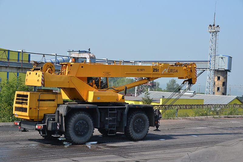 Полноприводный Кран Юргинец КС-5871 25 т на короткобазовом шасси 2009г.в.