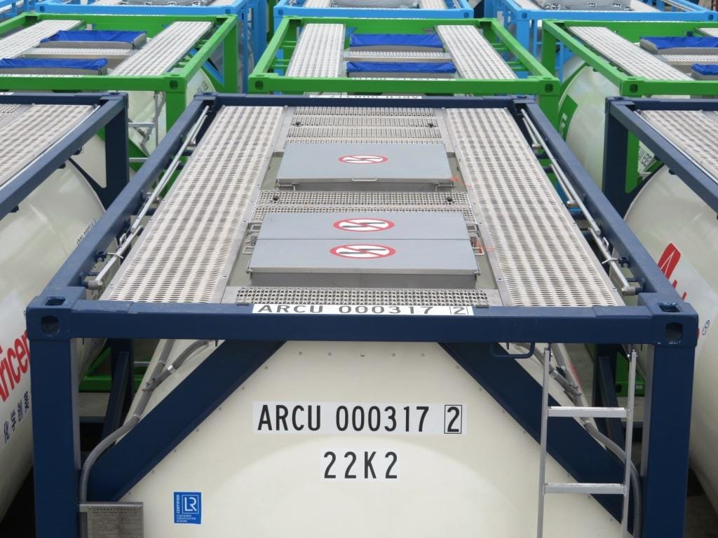 Танк-контейнер объём 21м3 тип Т12, для перевозки метанола. — фото 4