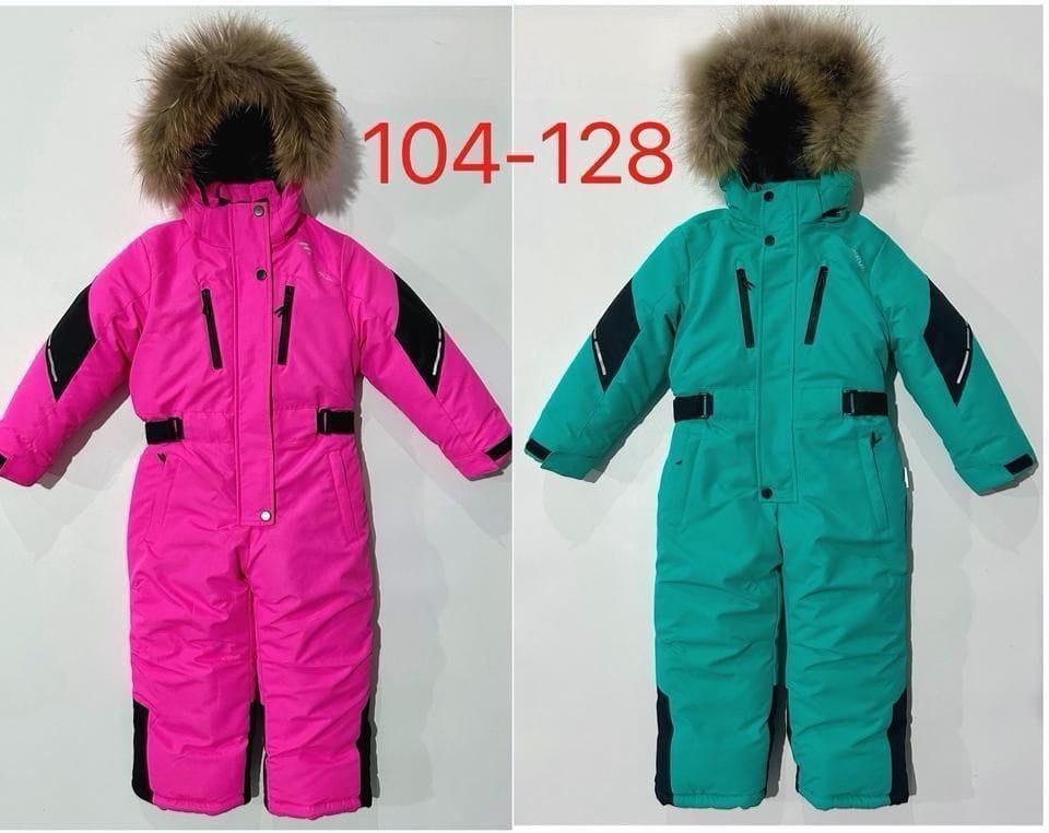 Детские комбинезоны с мехом оптом. Размеры 122-164 — фото 5