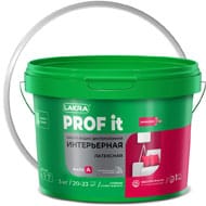 Краска интерьерная латексная ЛАКРА PROF IT Белая матовая База А 3 кг