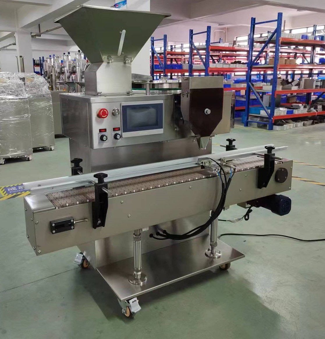 Автоматический упаковщик капсул и таблеток PY-2B-1 с конвейером