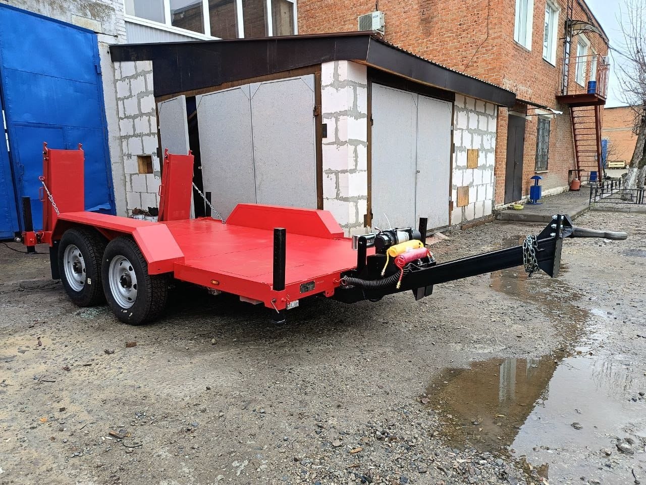 Прицеп для перевозки минипогрузчиков и спецтехники — фото 5