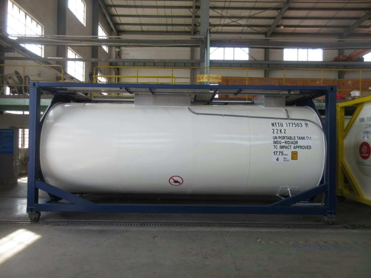 Танк-контейнер тип Т11 объём 18м3, для перевозки бытовой моющей химии.