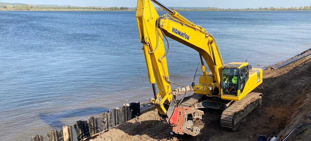 Погружение шпунта ларсена