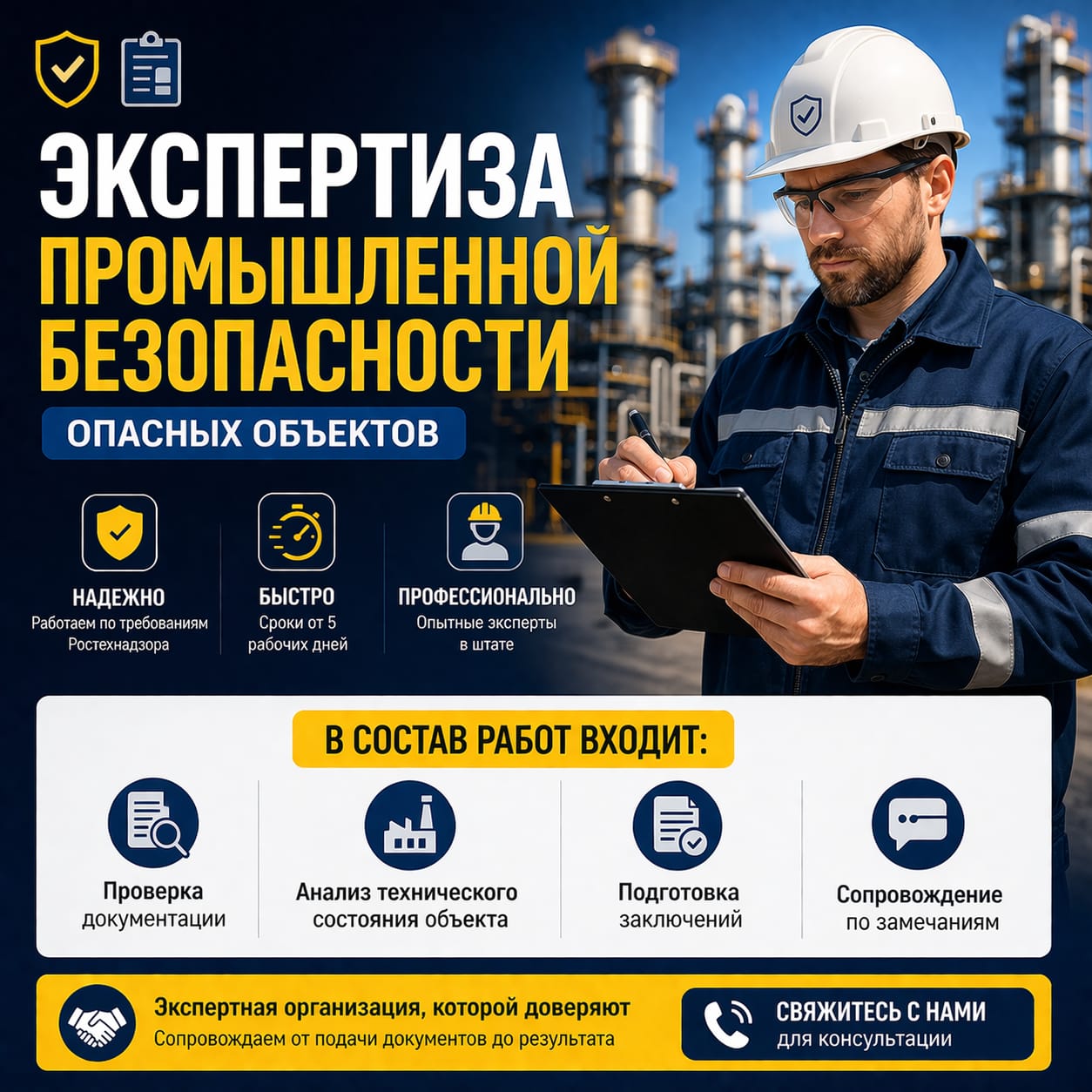 Экспертиза промышленной безопасности опасных объектов