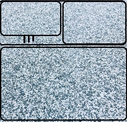 Брусчатка из гранита серый,   желтый