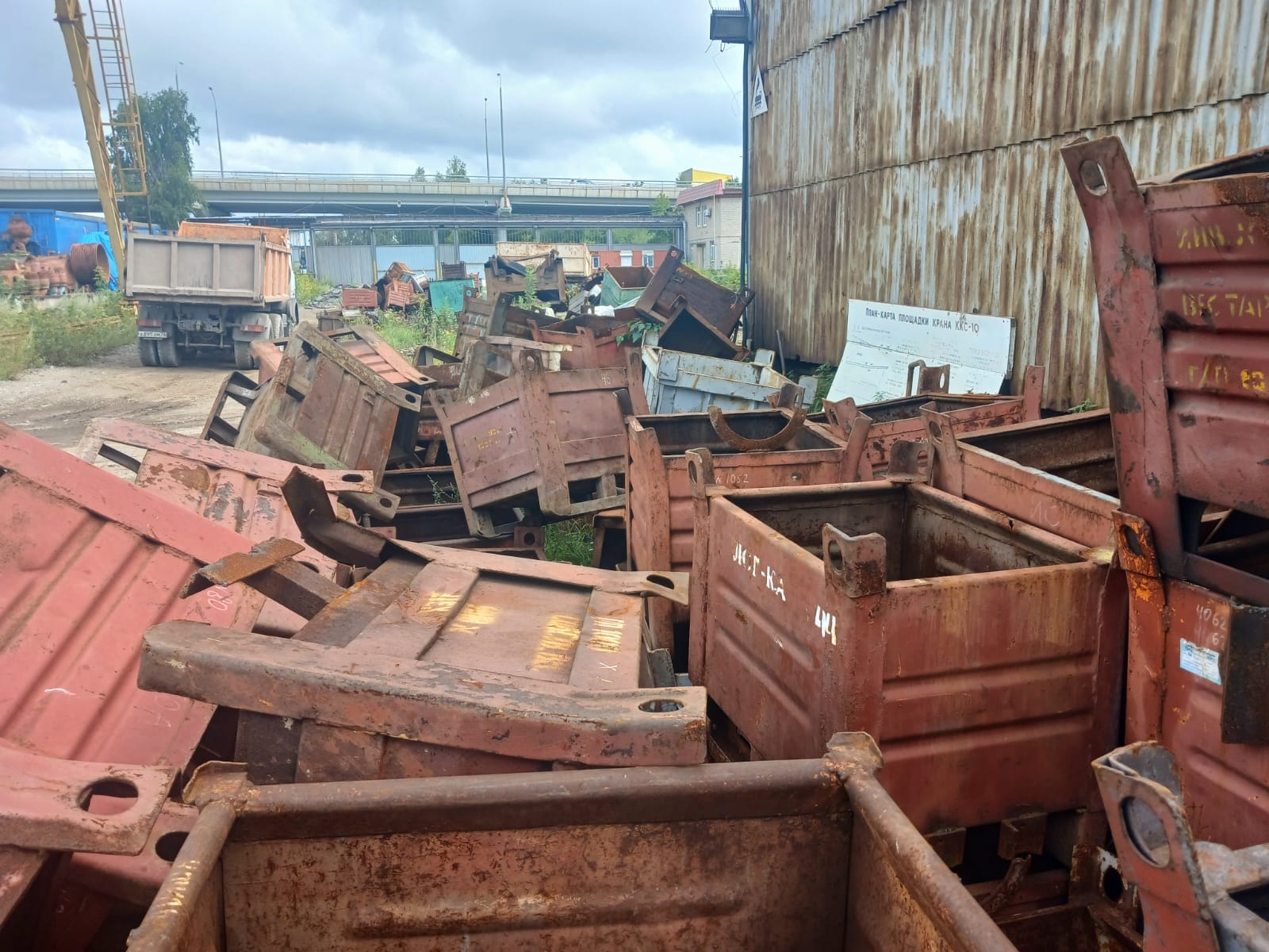 Тара, ящики, мульды, металлические 800х650х600мм — фото 2