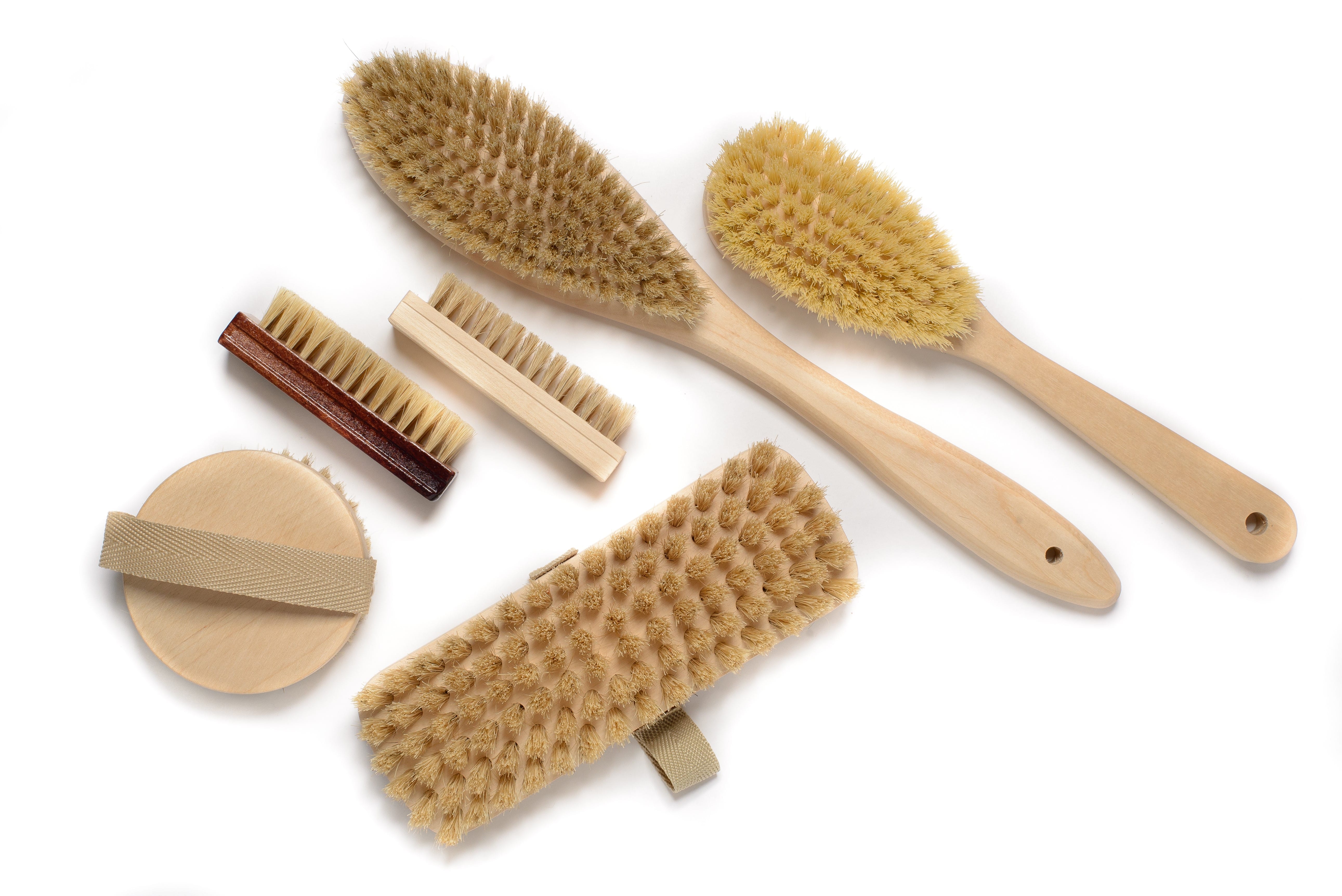 Щетка для сухого массажа из тампико