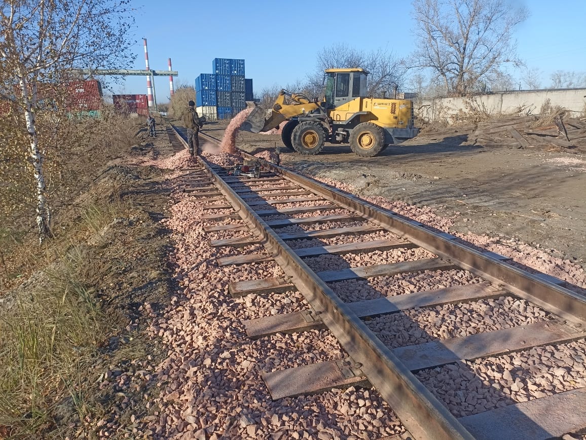 Замена шпал на железнодорожных подъездных путях,   жд тупиках в Красноярске — фото 6