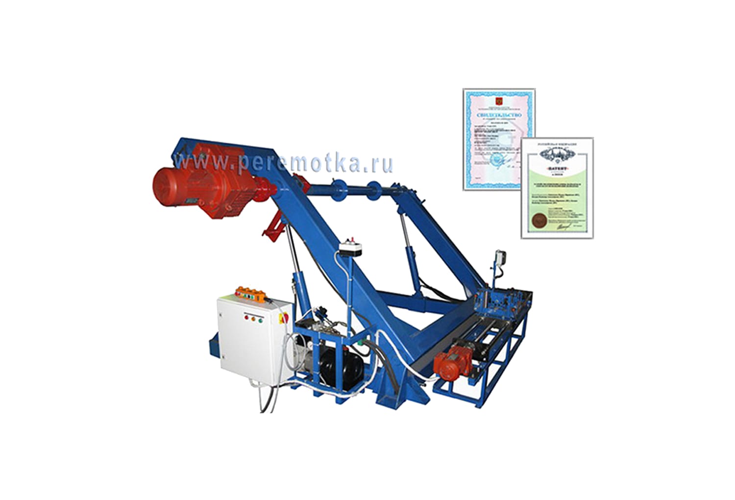 Оборудование для намотки кабеля на барабан УНК-22-7-ПРГС с АКУ-1100