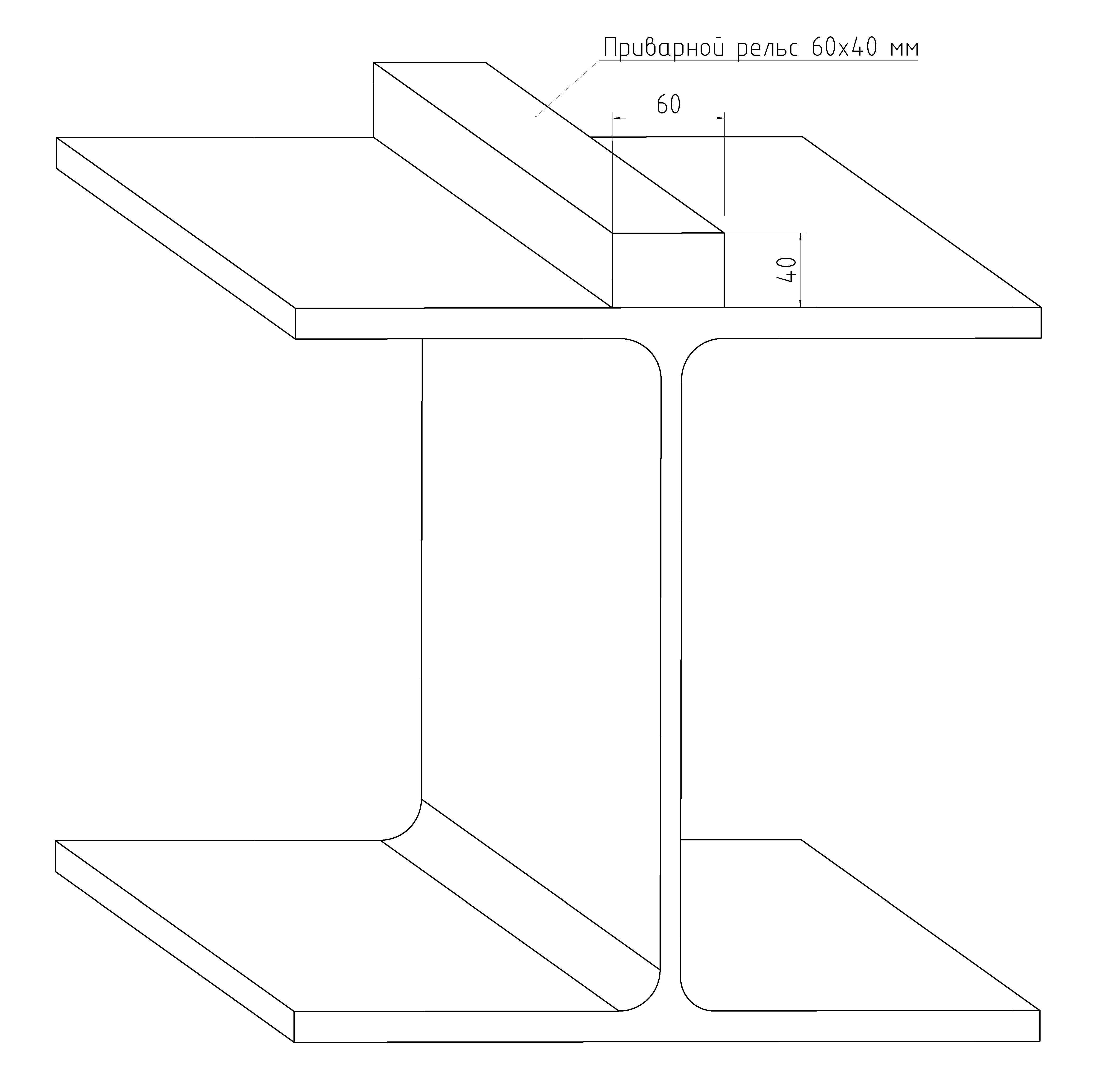 Рельс 60*40 сталь 09Г2С — фото 2