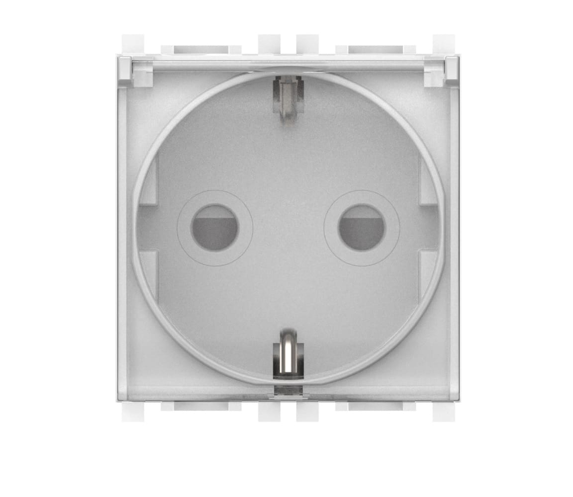 Розетка CADUCEUS ALING EXPERIENCE электрическая, модульная с крышкой, для скрытой проводки, механизм, 16А, 250 В~