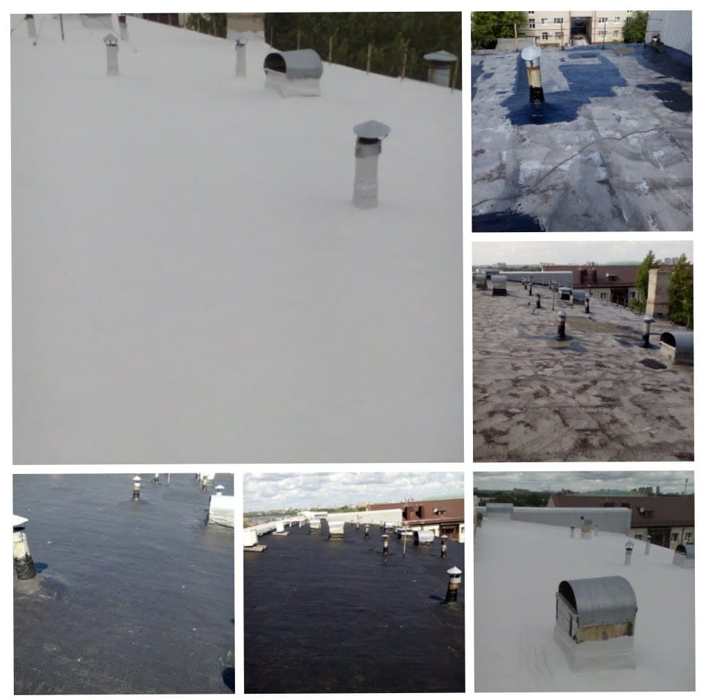 Ремонт кровли мастиками