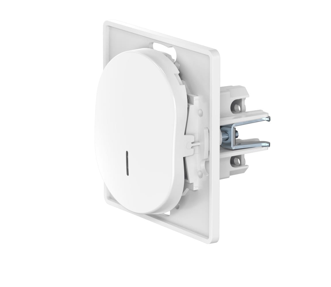 Выключатель скрытой установки CADUCEUS ALING EON, одноклавишный, с индикацией, 16АХ, 250В~, механизм