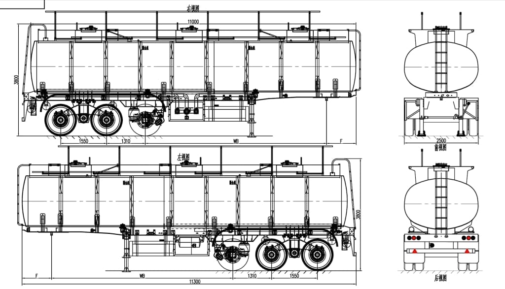 Полуприцеп-цистерна SHENGRUN SKW9402GYYA объём 36м3, для перевозки светлых нефтепродуктов, новый — фото 6