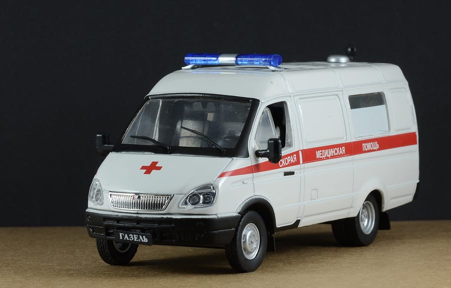 Автомобиль на службе №11 Газ-32214 "Газель" Скорая медицинская помощь