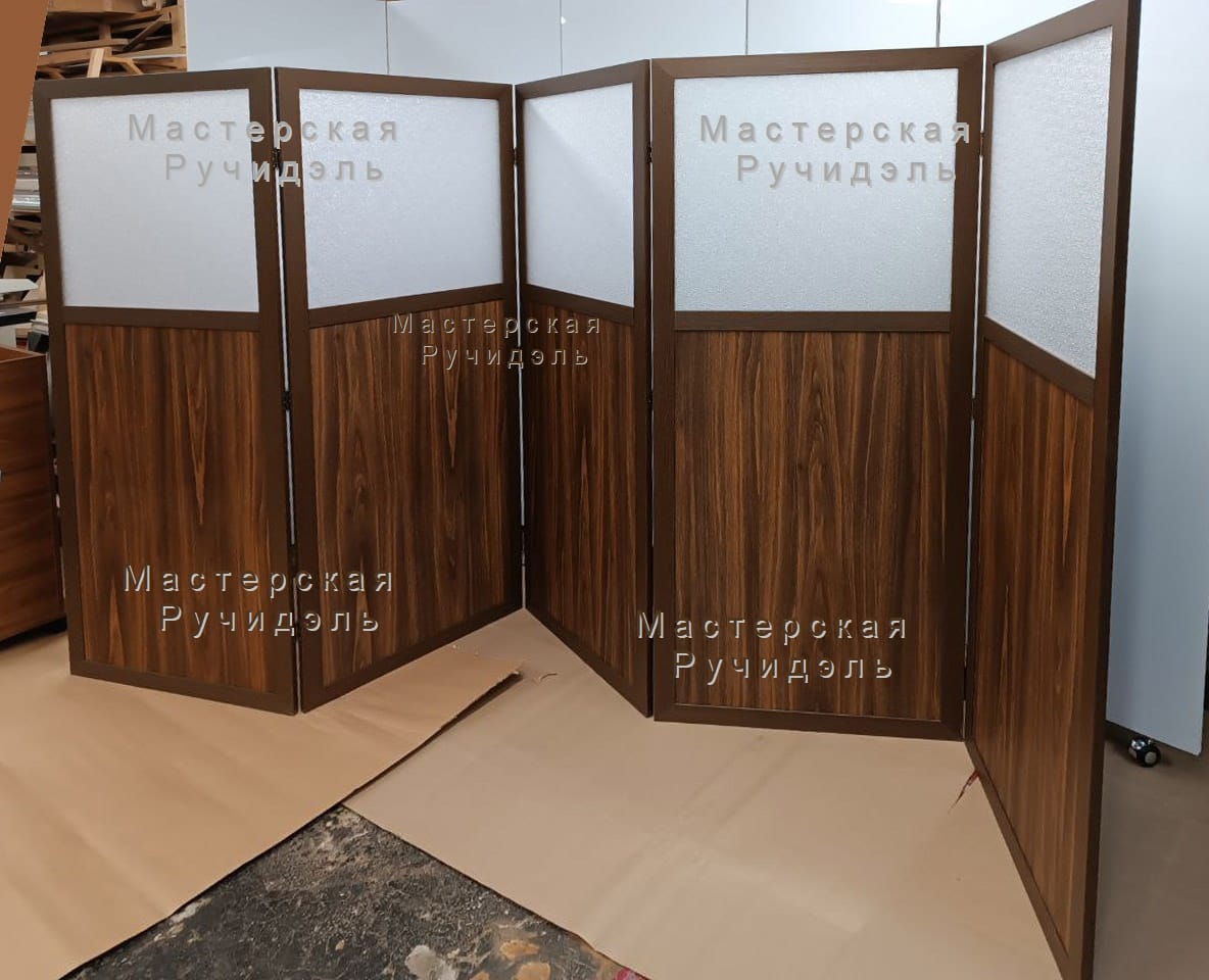 Мобильные ширмы на колесиках (перегородки-книжки) на заказ — фото 6
