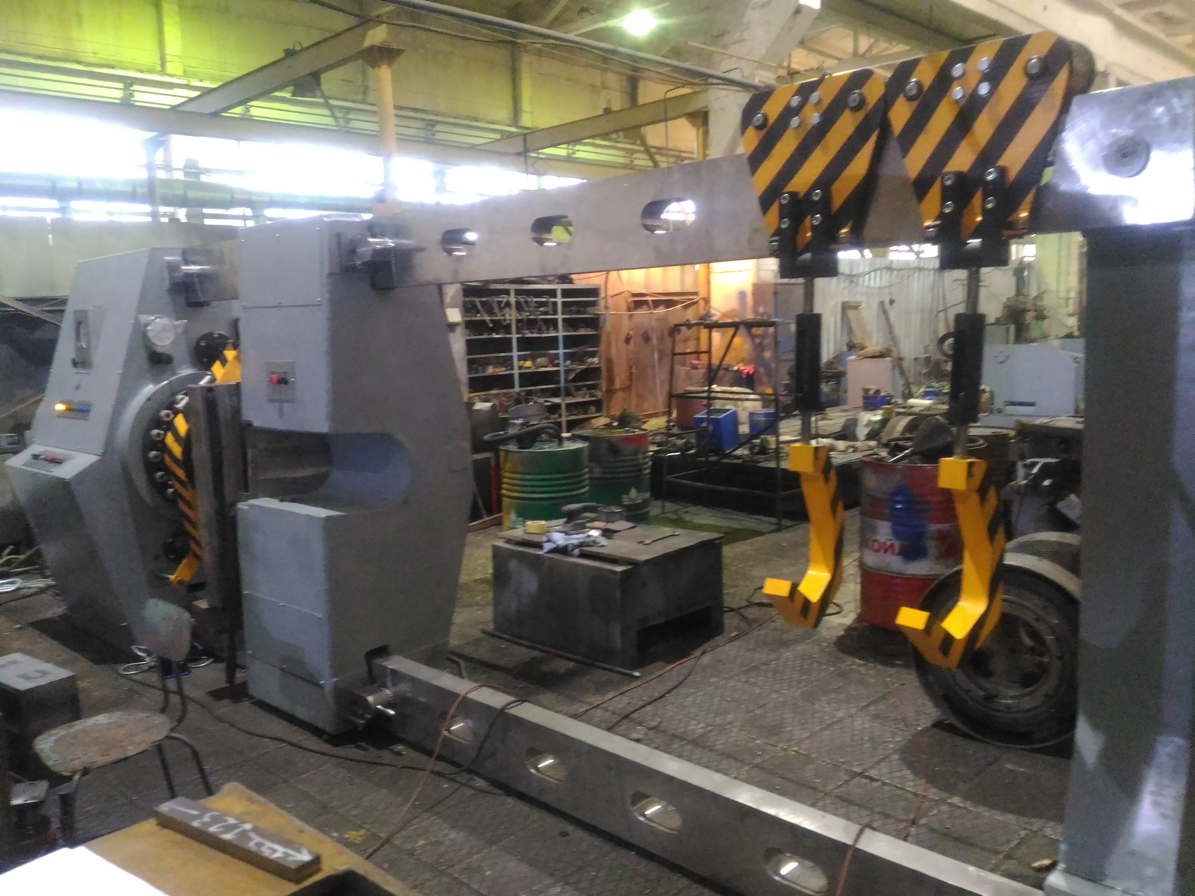 Пресс для запрессовки/выпрессовки колесных пар ПА 6738 — фото 2