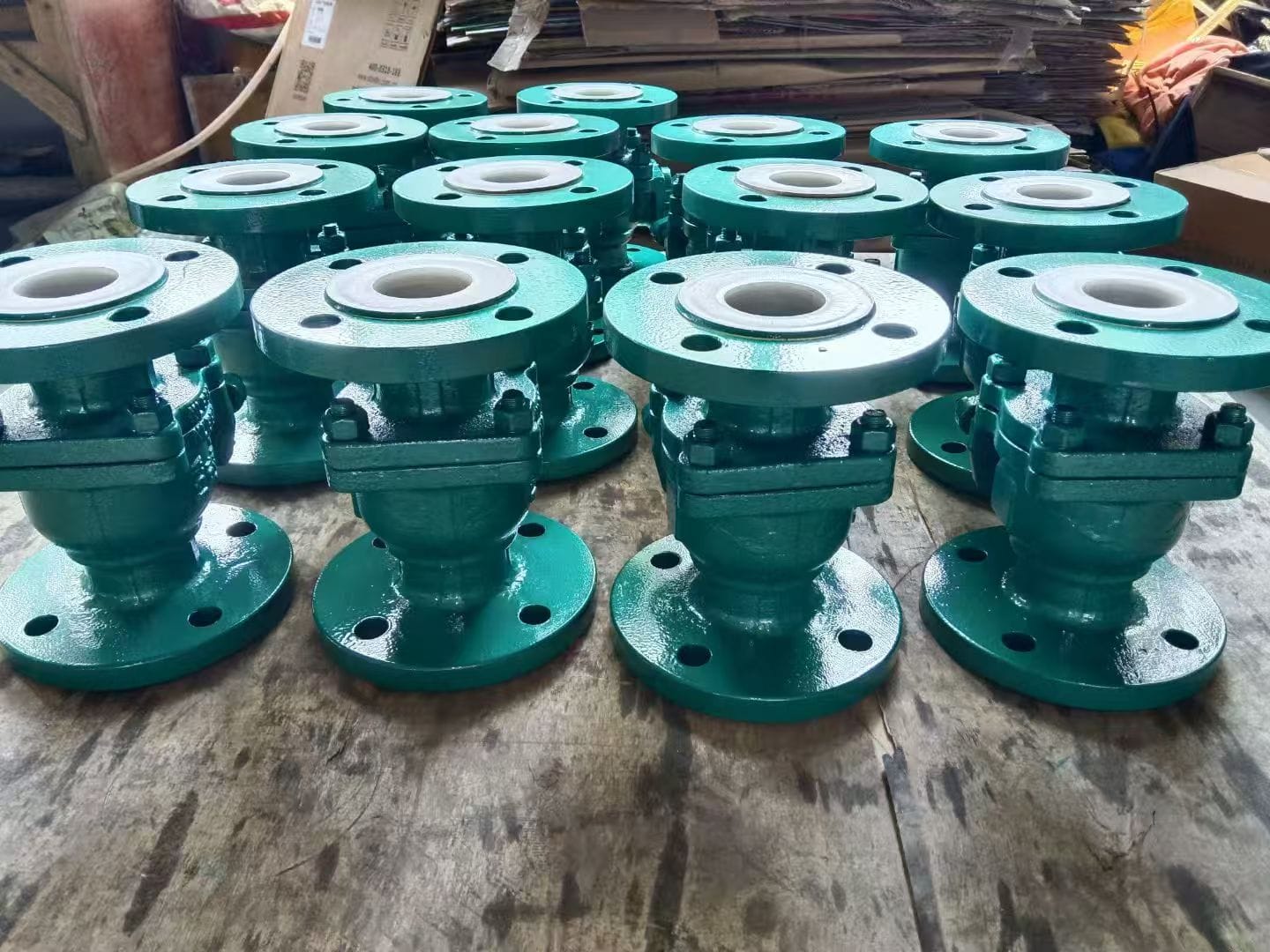 Кран шаровой химический КШХ с футеровкой FEP Ру16 Ду50 — фото 3