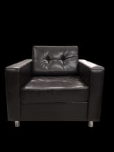 Кресло «Офис Классик», экокожа Oslo, коричневое