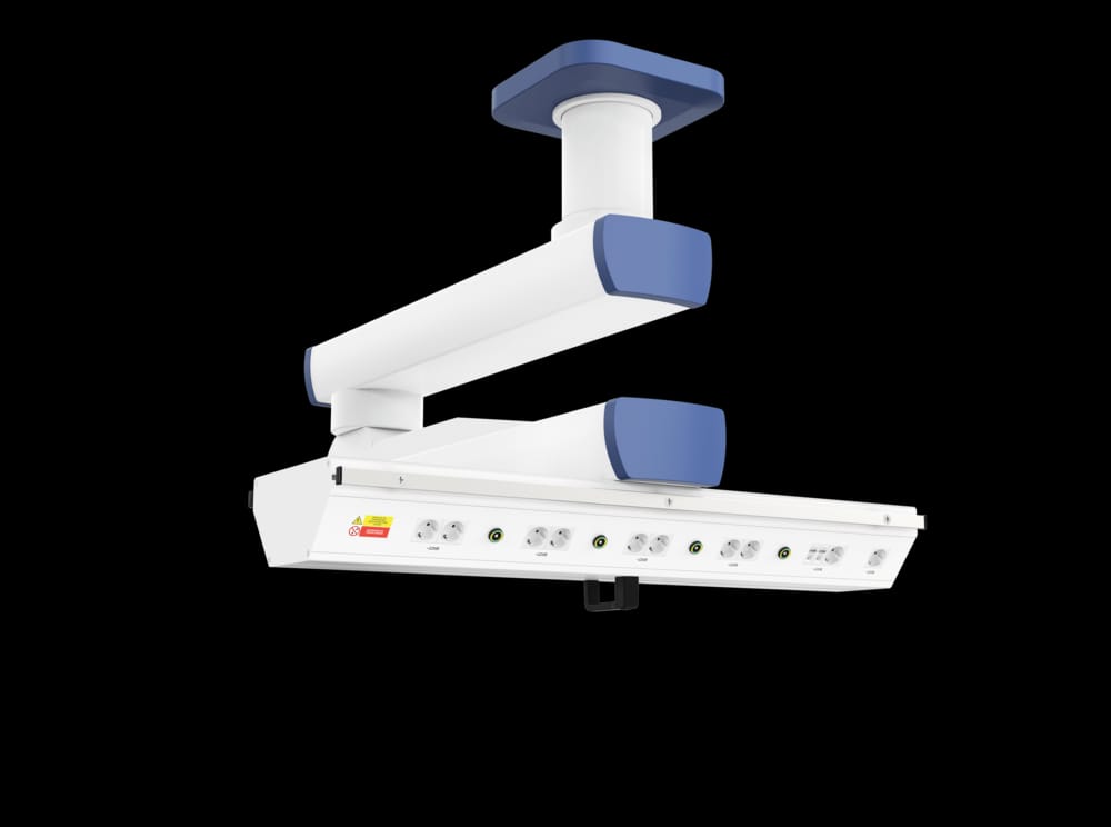 Потолочная медицинская консоль двухплечевая CADUCEUS C2E-AL
