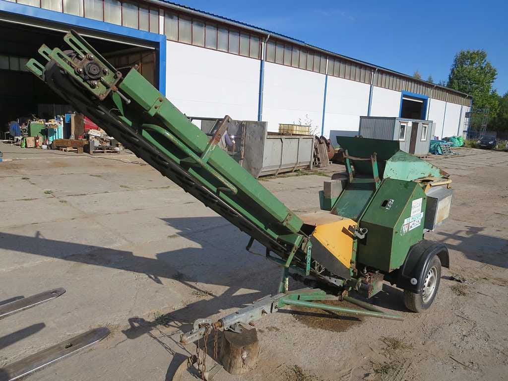 Измельчитель древесины мобильный - щепорубка Posch 350K1D, 173 м/ч — фото 3