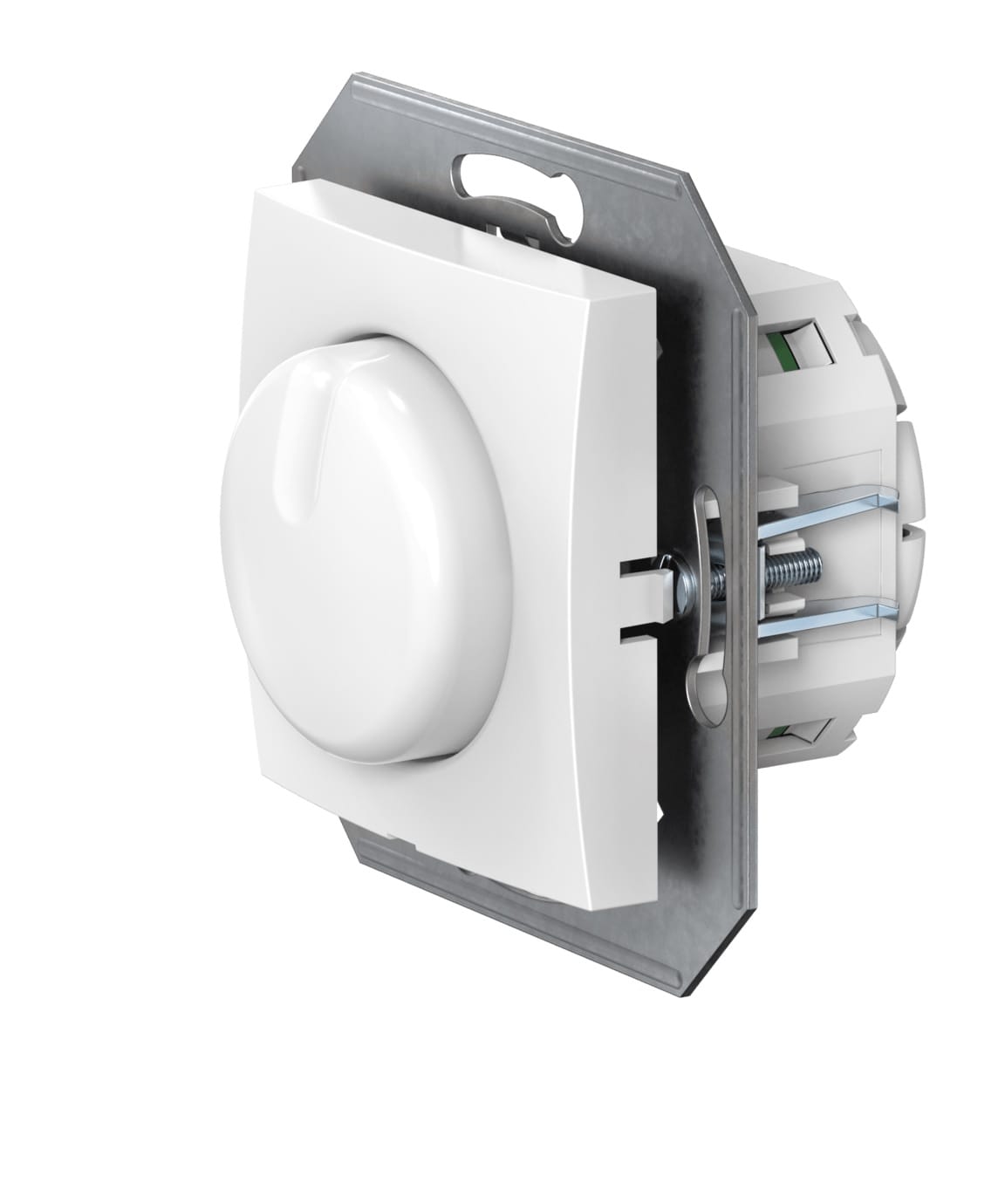 Диммер скрытой установки CADUCEUS ALING PRESTIGE поворотно-нажимной, проходной, 40-400ВА, 230В, 50Гц, механизм