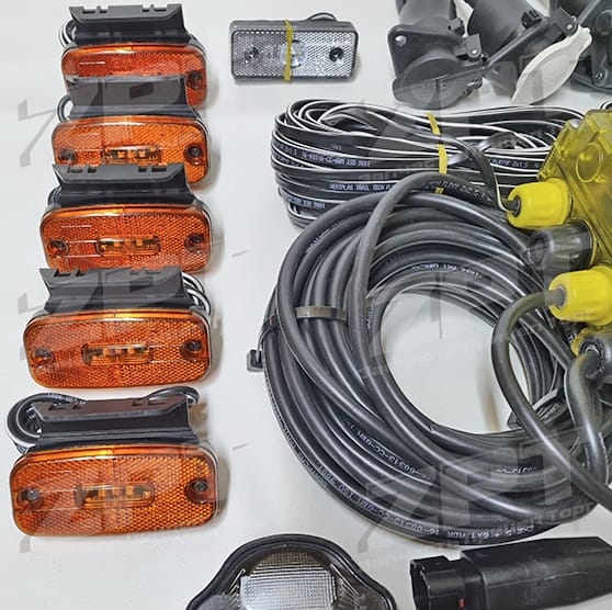 Комплект электрики на прицеп для полуприцепов тралов (провода, фонари) — фото 7