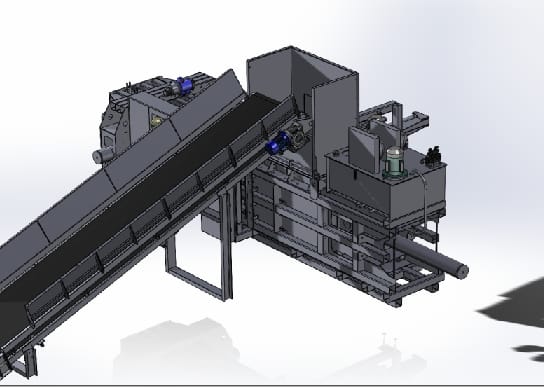 Канальный пресс Кубер-50ГА с автоматической обвязкой кип — фото 2