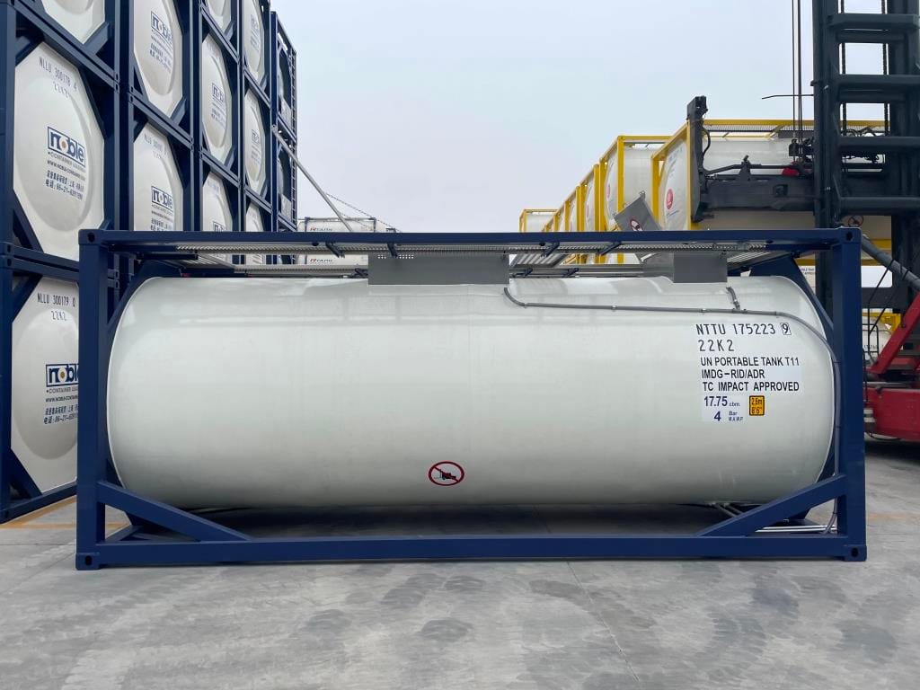 Танк-контейнер объём 18м3 тип Т11, для перевозки метанола.