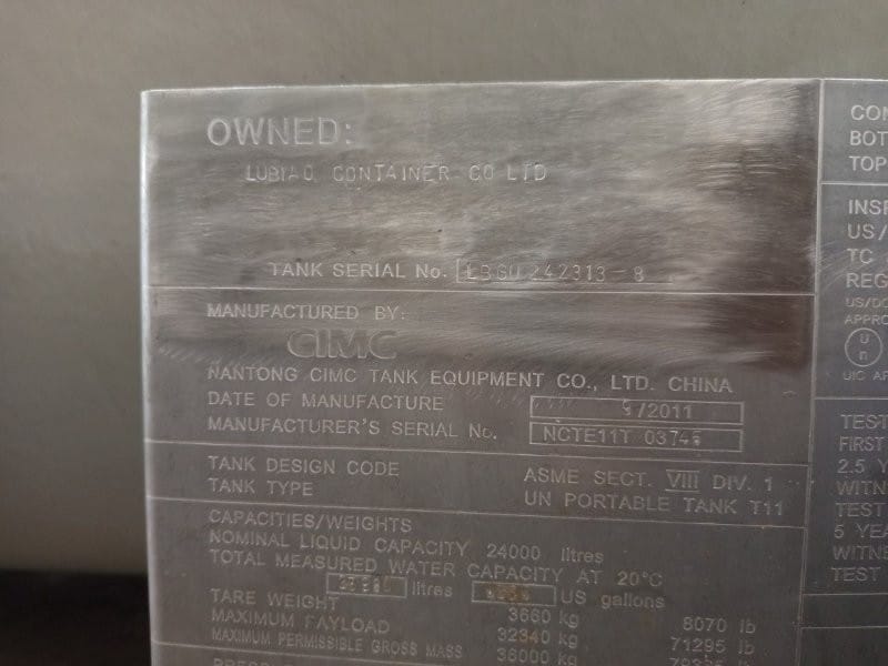Танк-контейнер 24 000 литров БУ (отличное состояние) — фото 8