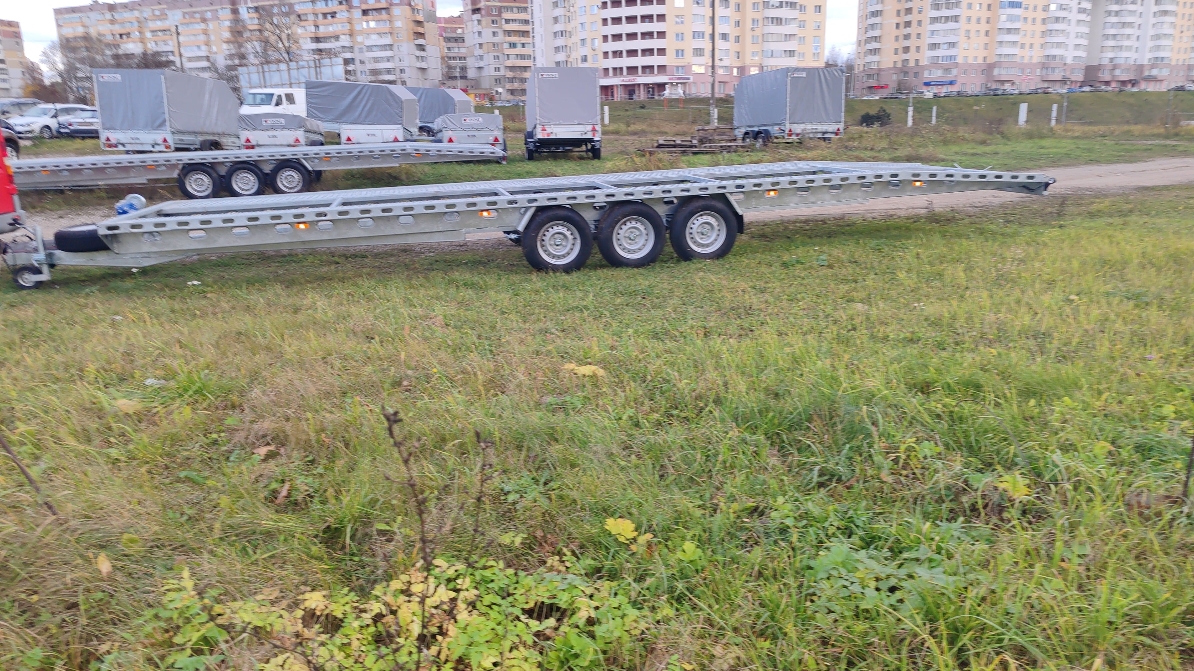 Прицеп -лафета для перевозки двух автомобилей или другой техники. — фото 6