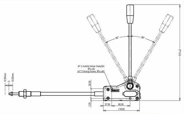 Джойстики управления тросовые INDEMAR (Италия) для спецтехники — фото 34