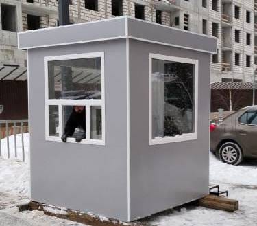 Пост охраны размер 2,0х2,0х2,5м,  П-4 цена эконом, новый, утепленный