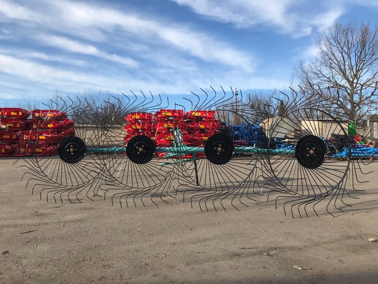 Грабли-ворошилки 4х колесные навесные OGR 2.6м — фото 3