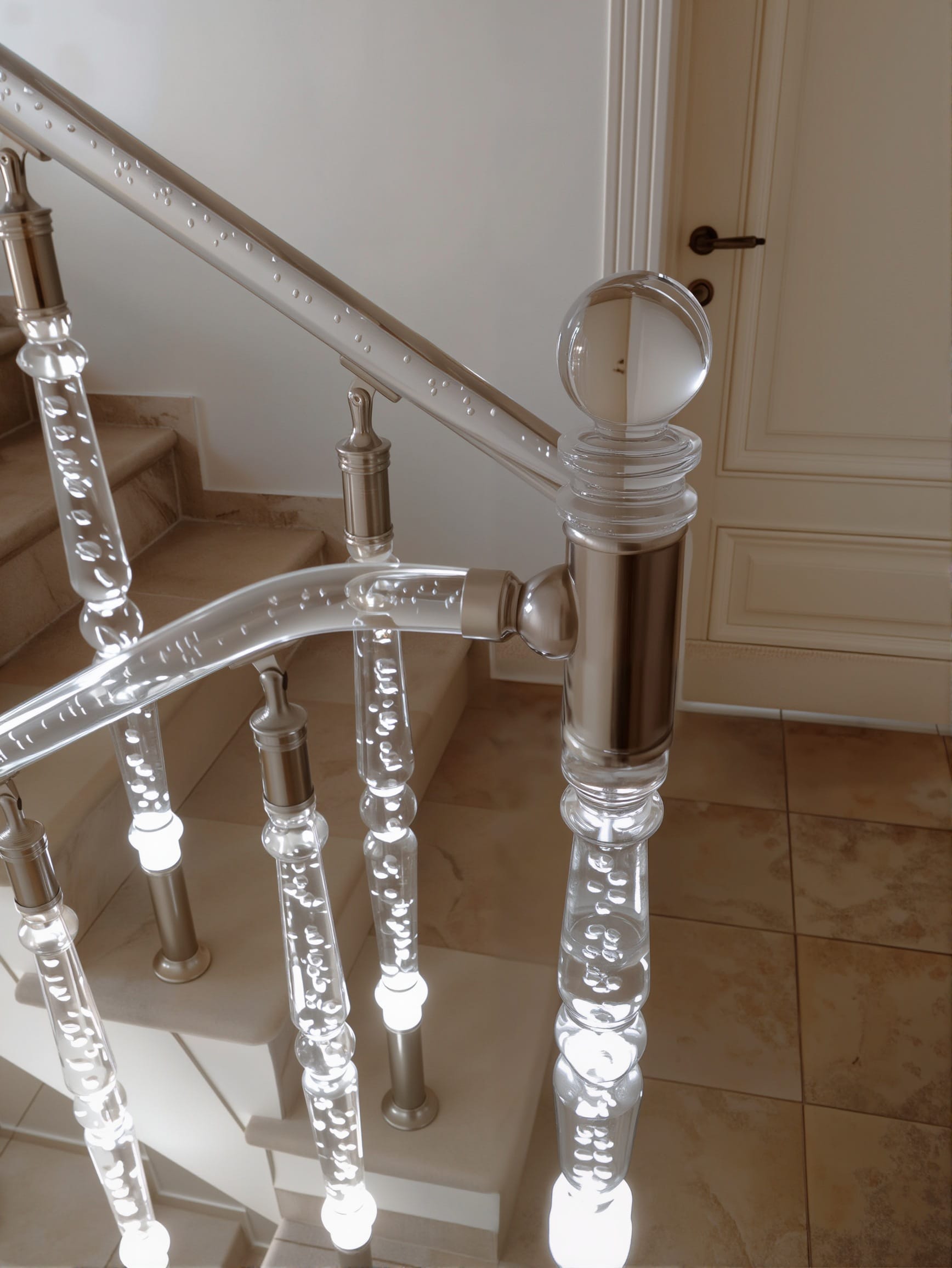 Перила для лестницы на 2 этаж — фото 2