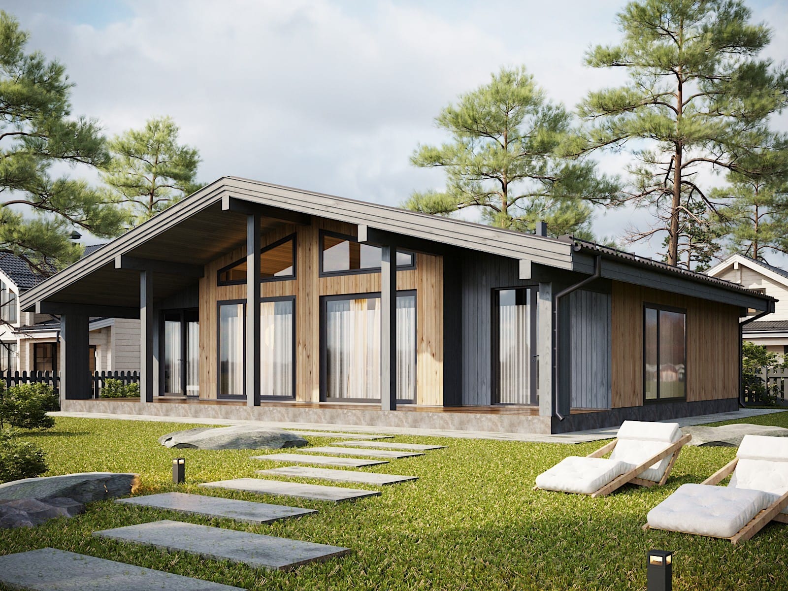 Каркасный дом под ключ с коммуникациями