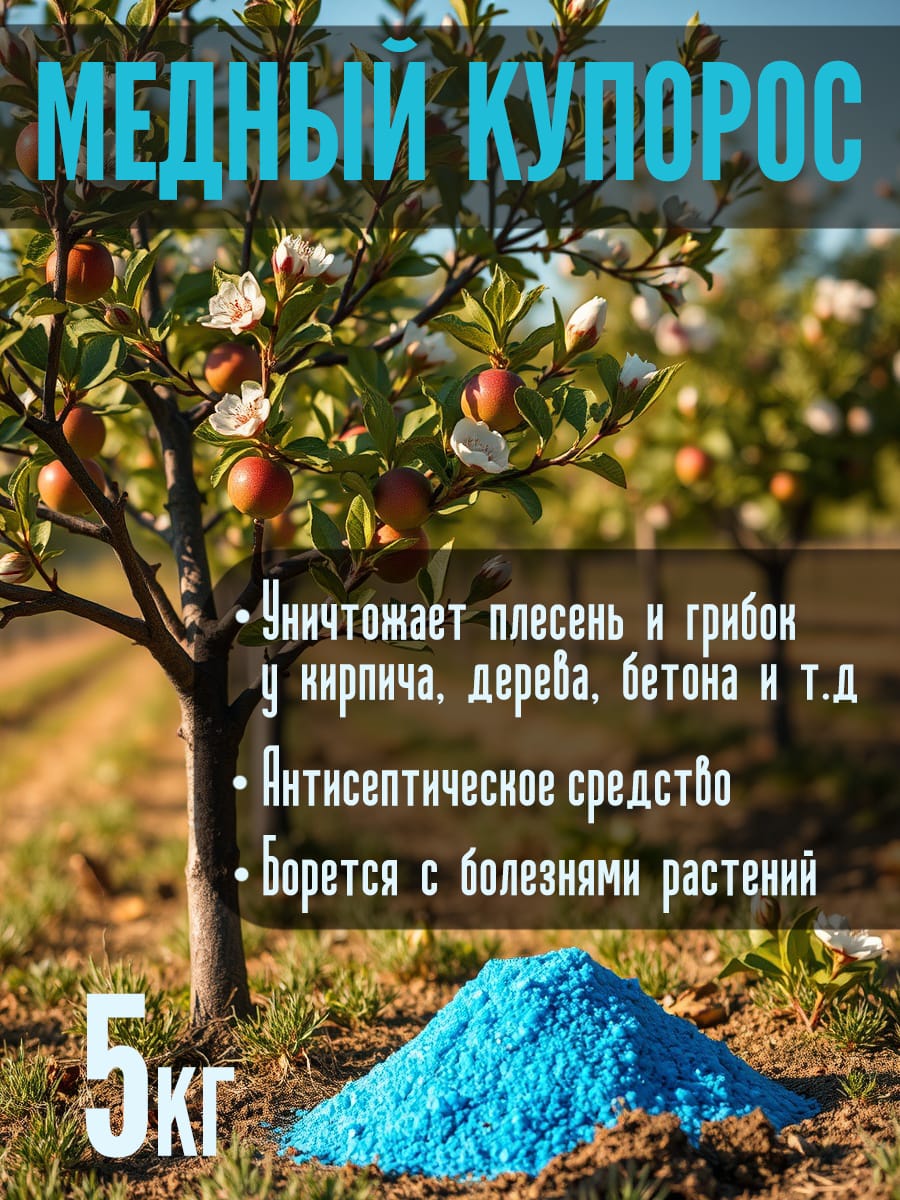 Медный купорос и бихромат натрия ф.5кг