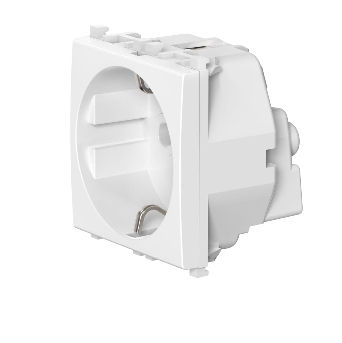 Розетка электрическая антибактериальная CADUCEUS ALING EXPERIENCE для скрытой проводки, модульная, 16А, 250В~