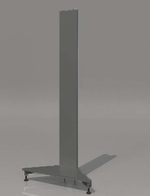 Торговые металлические стеллажи в сером цвете ГРАФИТ — фото 4