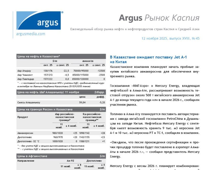 rgus Сжиженный газ и конденсат / Argus Liquefied Gas and Condensate