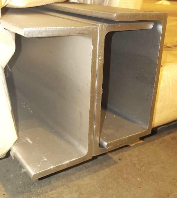 Швеллер нержавеющий сварной тип П 200х100х10х10  AISI 304