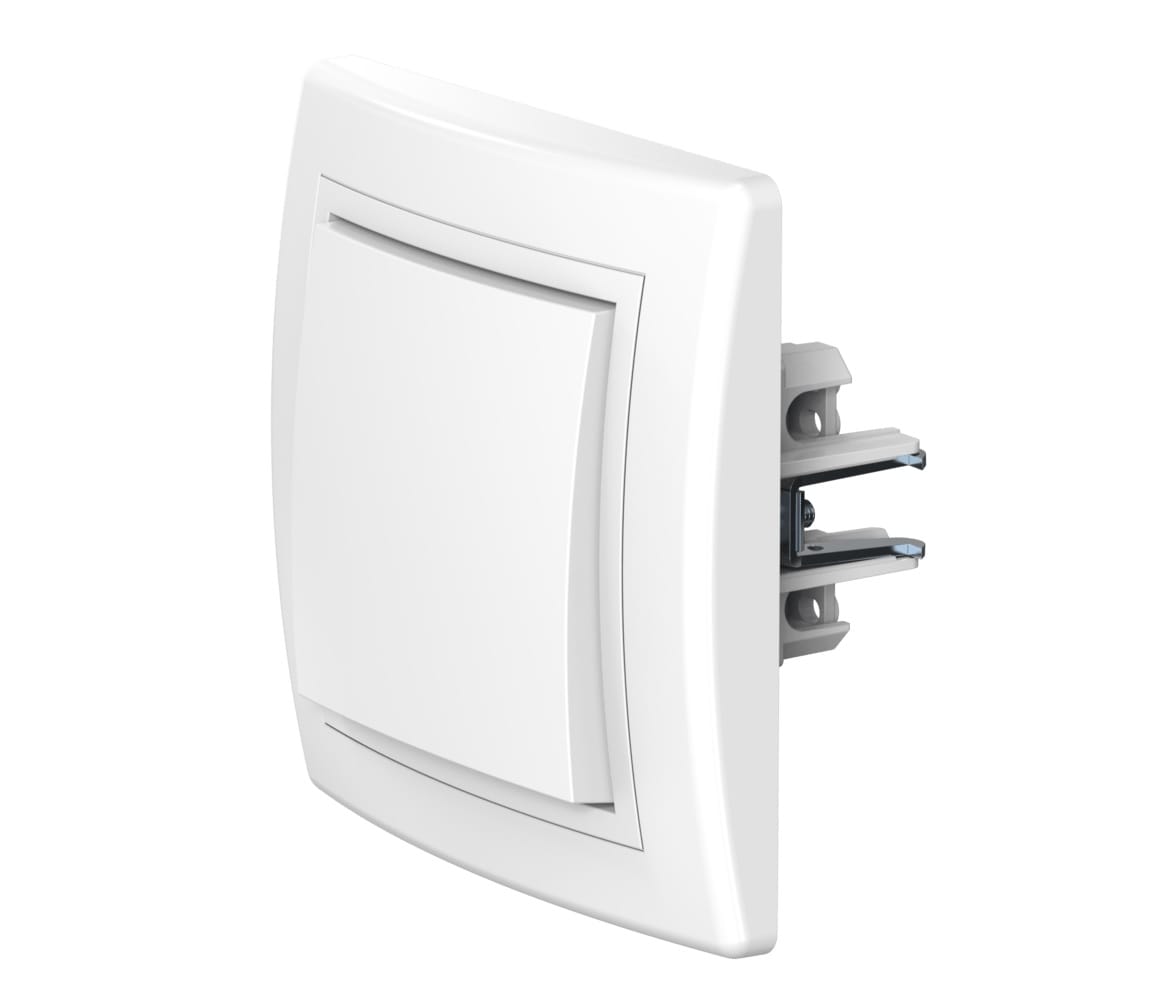 Встраиваемый одноклавишный выключатель CADUCEUS ALING PRESTIGE, 10АХ, 250В~