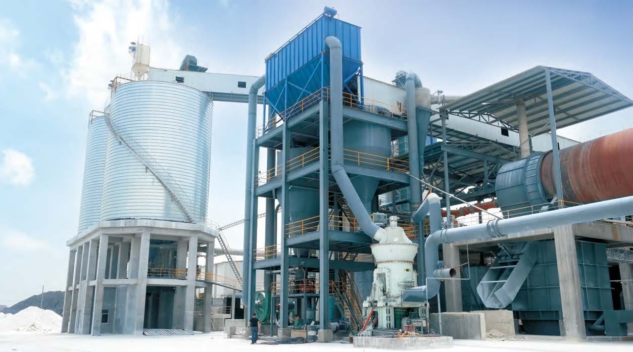 Линия по пр-ву минерального порошка (МП) 25-35 т/ч на базе вертикальной валковой мельницы Liming LM19-2